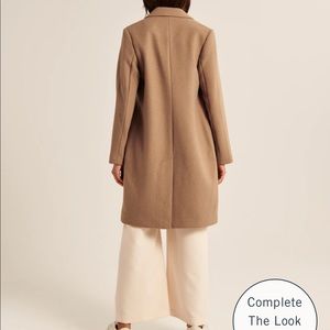 NWT Abercrombie Wool Blend Dad Coat
